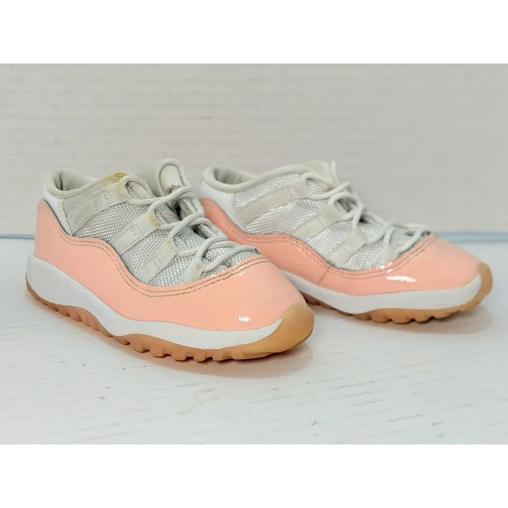 Nike Air Jordan 11 Retro Low TD Toddler Sneakers Pink Gum 645107-160 Size‎ 9C